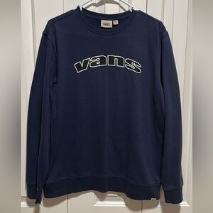 (LIGHTLY USED) Vans Navy Crewneck Sweatshirt Size Medium